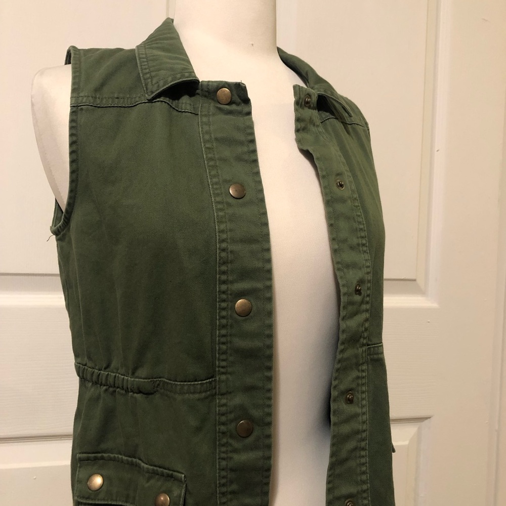 Olive Green Vest